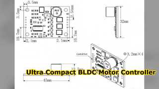 Papan Driver Ringkas Pengendali Motor JYQD V9 20B BLDC